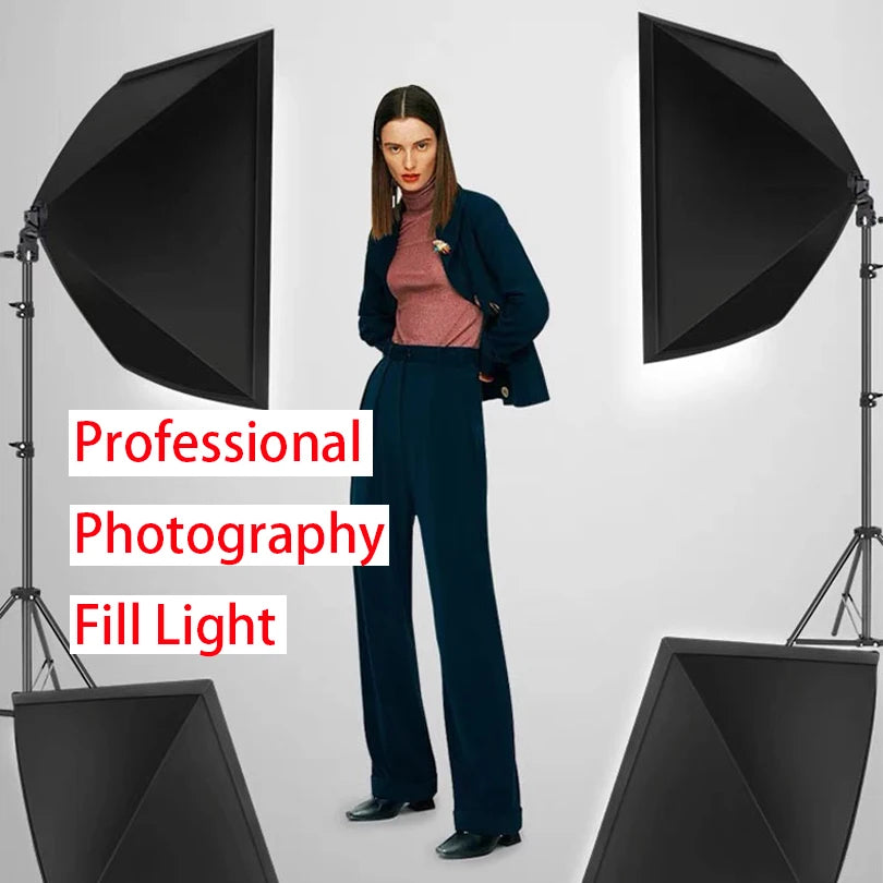 Single Holder Easy Softbox Photostudio Kit 50x70cm