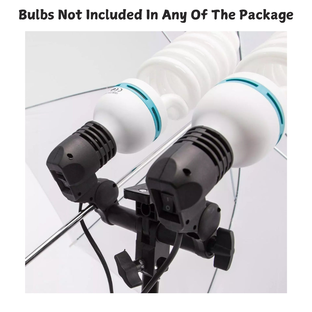 Double Bulb Umbrella Holder For Studio Lights| Photographers|Youtubers