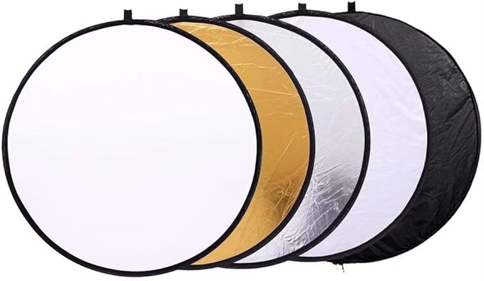 42-inch 5-in-1 Collapsible Photography Reflector Kit - Translucent, Silver, Gold, White and Black