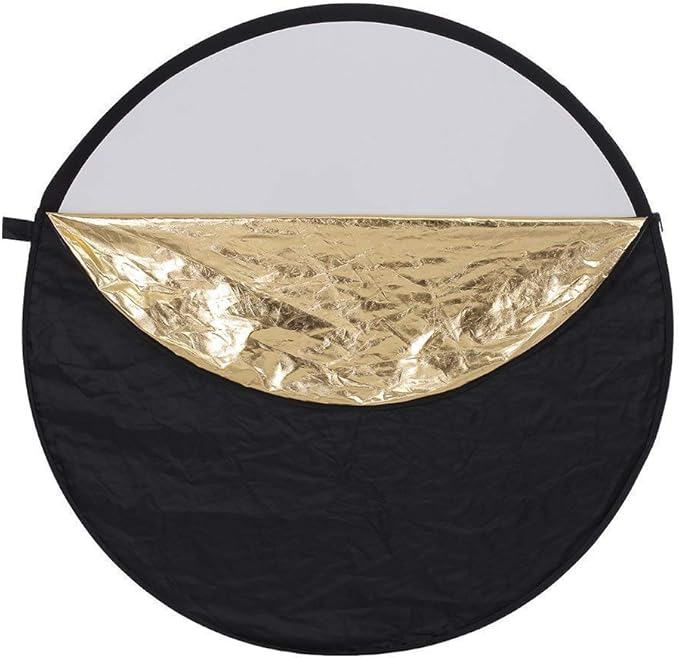 42-inch 5-in-1 Collapsible Photography Reflector Kit - Translucent, Silver, Gold, White and Black