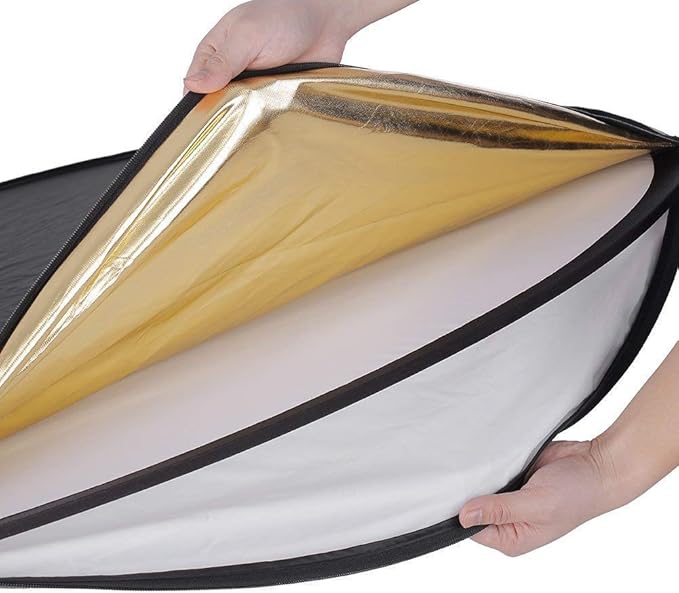 42-inch 5-in-1 Collapsible Photography Reflector Kit - Translucent, Silver, Gold, White and Black