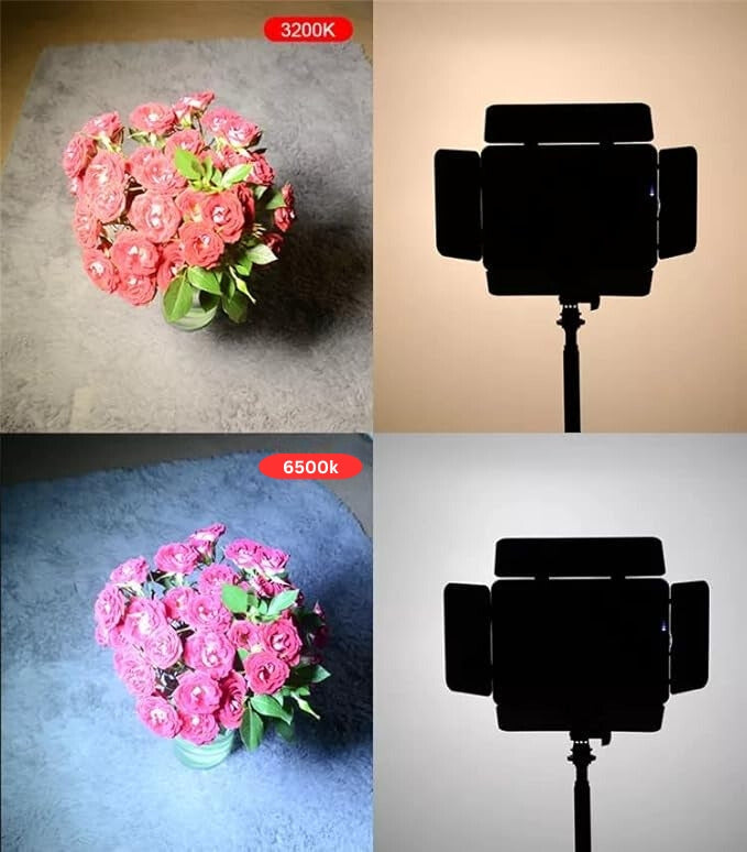 37 W Varicolor LED 520 Video Light (Battery Powered) for YouTube & Reels