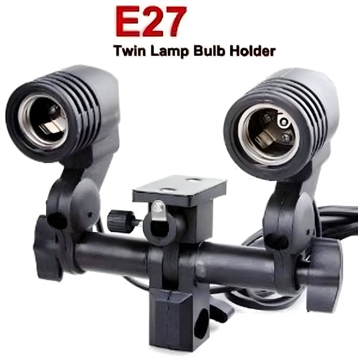 Photography Studio Lighting Kit: Umbrella, Double Bulb Holder & Jk High Quality Stand Light Stand