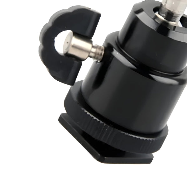Mini Ball Head Mount for DSLR, Flash & LED Lights (360° Rotation)